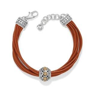 NEW BRIGHTON women's mosaic cerrillos leather bracelet in brown